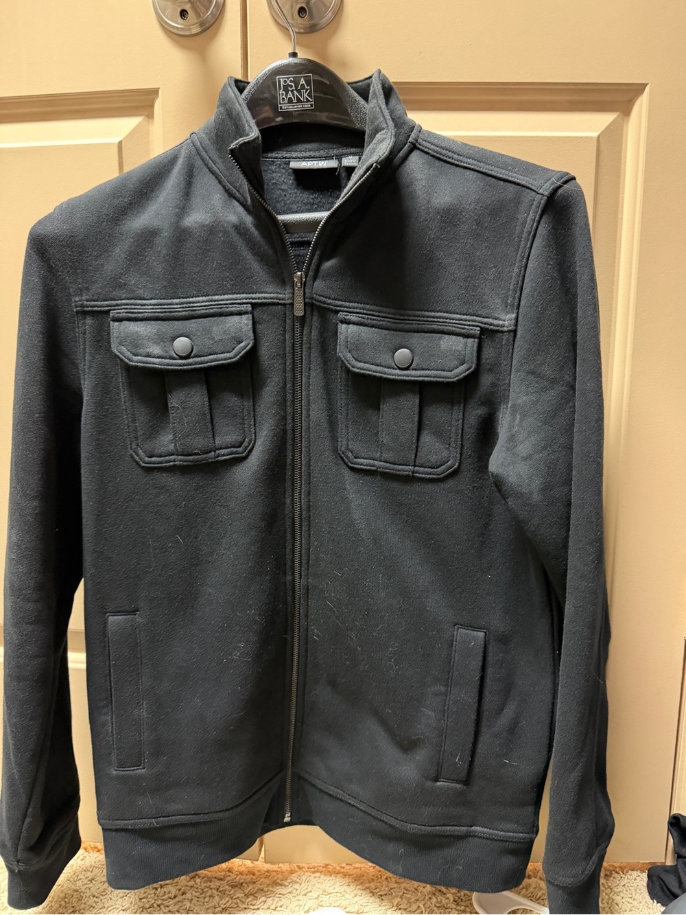Apt. 9 Black Men's Zip-Up Jacket
